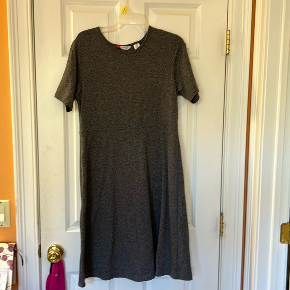 LL Bean Gray Travel Dress
